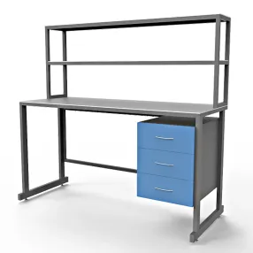 стол лабораторный с керамикой слк 21.010 (белый)