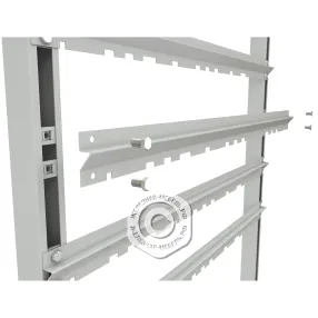 стеллаж для пластиковых лотков sortex односторонний 1500x1000x450.03