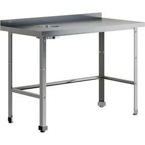 стол для сбора пищевых отходов с бортом спо-12/6-бо-л-эн