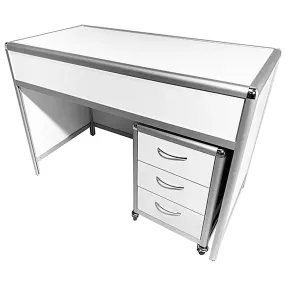 стол лабораторный med 10.014al (белый)