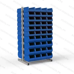 стеллаж двусторонний №124 (1835х950х760)