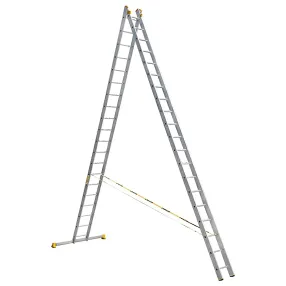 лестница профессиональная двухсекционная алюминиевая 2х20 арт. 9220