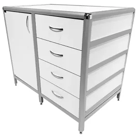 стол-тумба лабораторная med 12.012al (белый)