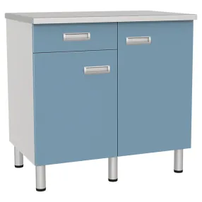 стол лабораторный двухтумбовый с дверками и ящиком сл-03-«мск» (сл-03-211)