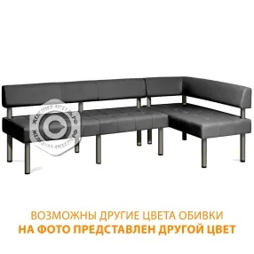 диван модульный бс-3х + до-8/5 левый угол (кожзам эконом белый)