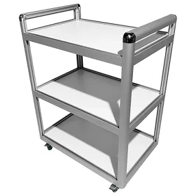 столик лабораторный подкатной med 14.001al (белый)