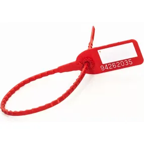 пломба пластиковая оптима (с белым полем)