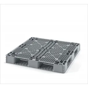 легкий перфорированный пластиковый поддон для «биг-бэгов» 1050х1050 на трёх полозьях арт. 02.111.91