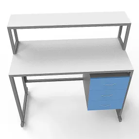 стол лабораторный с керамикой слк 21.003 (белый)