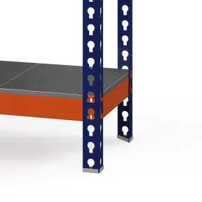 стеллаж металлический профи-т 2500х1845х455 (4 сплошные оцинкованные мет. полки)