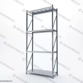стеллаж сфм 3500х1500х600 (4 яруса с настилом) цинк