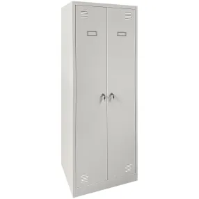 шкаф металлический для одежды двухдверный grette 1850х600х500, артикул jf-2b1a-1