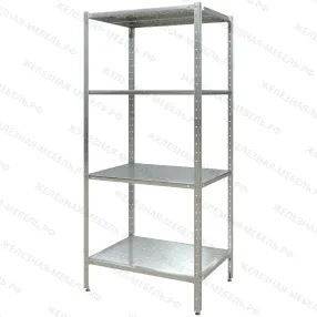 стеллаж полочный сплн «norma inox» 1800х800х600 с перфорированной полкой (нерж.сталь)