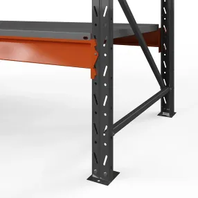 стеллаж оптима 3500х2500х785 (4 яруса, настил металл)