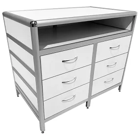 стол-тумба лабораторная med 12.013al (белый)