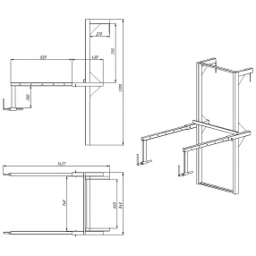 кронштейн для мусоросбросов, крепление в оконный проем