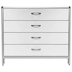 стол-тумба лабораторная med 12.007al (белый)