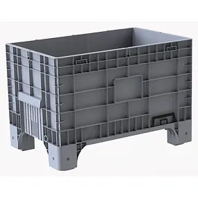 контейнер пластиковый 1020х640х675 мм серый, без крышки