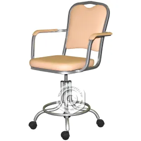 кресло на винтовой опоре кр09 с подлокотниками