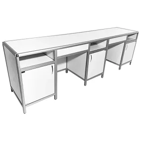 стол лабораторный med 10.012al (белый)