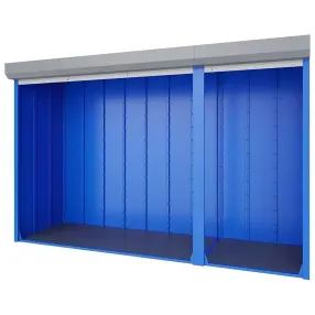 шкаф для паркинга 2300х4000х600 (двухсекционный)