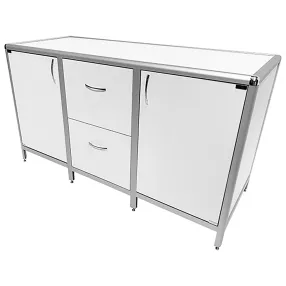 стол-тумба лабораторная med 12.017al (белый)