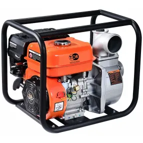 мотопомпа бензиновая для грязной воды tor km80sp 50 м3/час