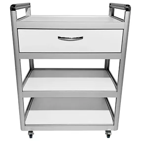 столик лабораторный подкатной med 14.002al (белый)