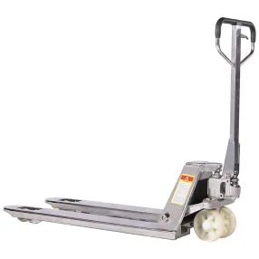 тележка гидравлическая 2500 кг 1150 мм tor wh-25s нержавеющая сталь (нейлоновые колеса)