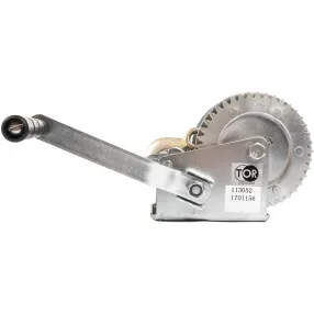 лебедка ручная tor лн-1200 (lhw) г/п 0,5 т длина троса 10 м