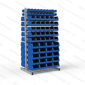 стеллаж двусторонний №130 (1835х950х760)