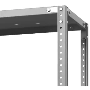 стеллаж металлический тс лайт 2000х700х300 (4 перфорированные полки)