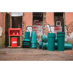 секция мусоросброса приемная (усиленная) зеленая, с цепями