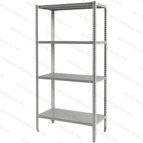 стеллаж полочный сплб «base» 1600х800х400 со сплошной полкой (цинк)