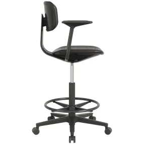 кресло высокое с подлокотниками кр23-в, сиденье и спинка пенополиуретан