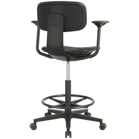 кресло высокое с подлокотниками кр23-в, сиденье и спинка пенополиуретан