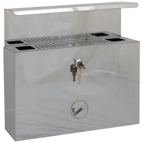 пепельница уличная настенная из нержавеющей стали klesto st 300