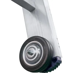 лестница трехсекционная алюминиевая выдвижная с тросом alumet 3х24 арт. 3324