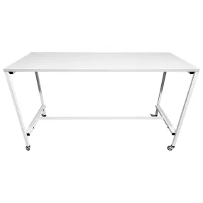 стол лабораторный мобильный слм 17.006 (белый)