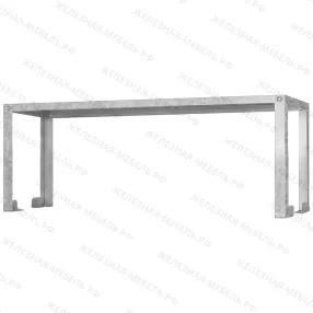 полка-надстройка настольная пннб - 400х800х400 «base», цинк, 1 уровень